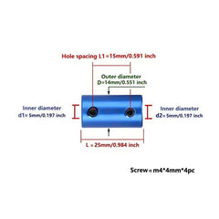 Aluminum Shaft Coupler