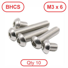 M3 x 6 304 Stainless BHCS