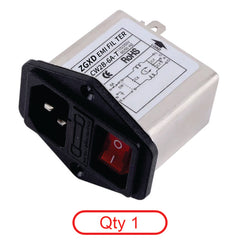 220V 15A Power Socket with EMI Filter