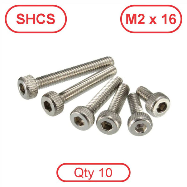 M2 x 16 304 Stainless SHCS