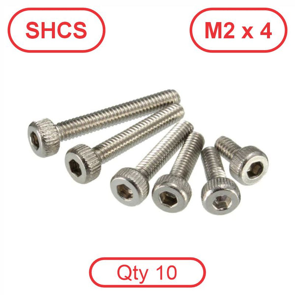 M2 x 4 304 Stainless SHCS