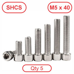 M5 x 40 304 Stainless SHCS