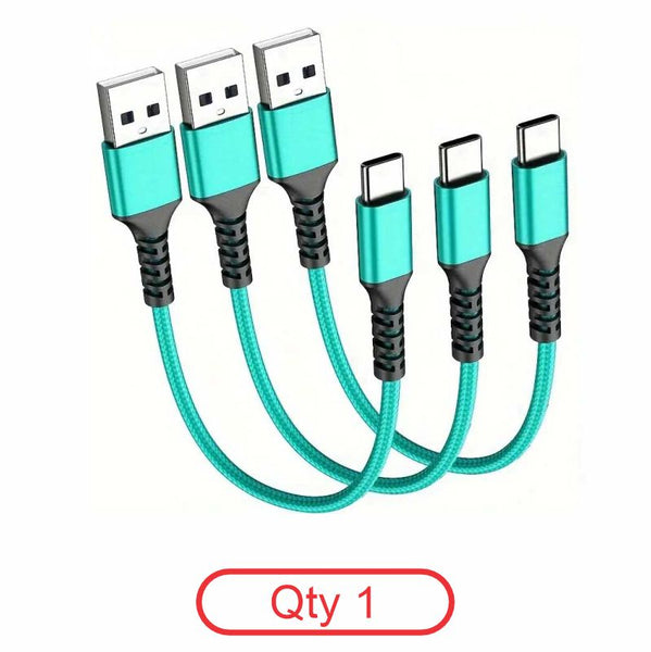 Green USB-C Braided Cable