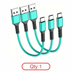 Green USB-C Braided Cable