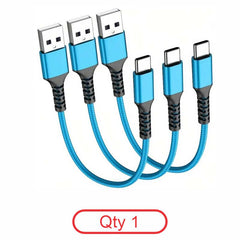 Blue USB-C Braided Cable