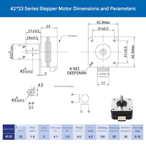Nema 17HS4023 Stepper Motor