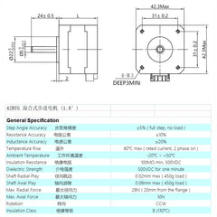 Nema 17HS4023 Stepper Motor