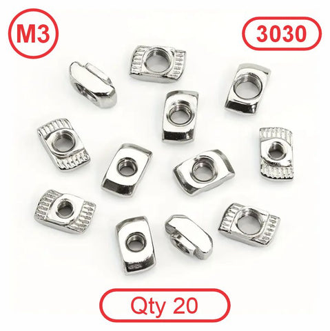 3030 M3 Extrusion TNuts