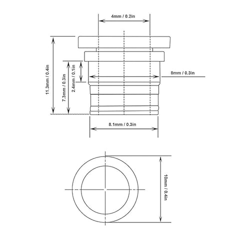 ECAS04 Connector 4mm