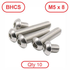 M5 Button Head 304 Stainless Cap Screws
