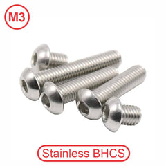 M3 Button Head 304 Stainless Cap Screws