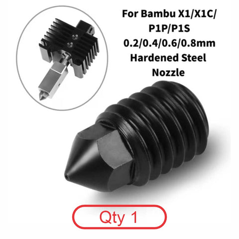 BambuLab X1/P1 Hardened Steel Nozzle