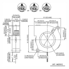 Delta 5015 24V Blower Fan