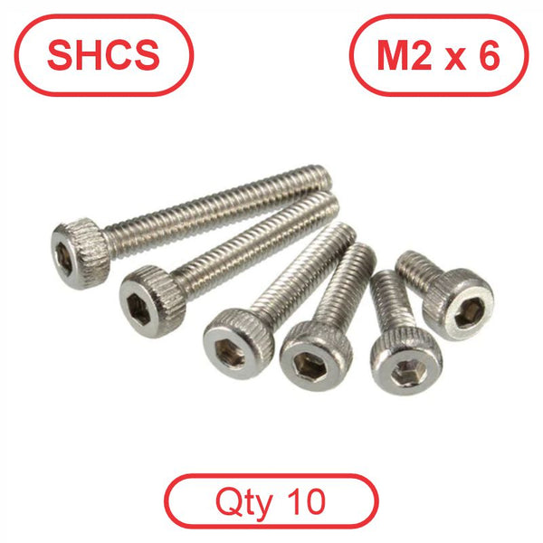 M2 x 6 304 Stainless SHCS