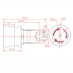 SPST Emergency Stop Push Button Switch