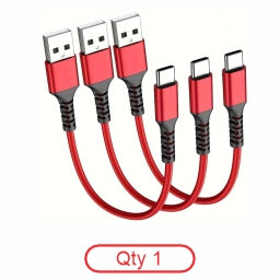 Red USB-C Braided Cable